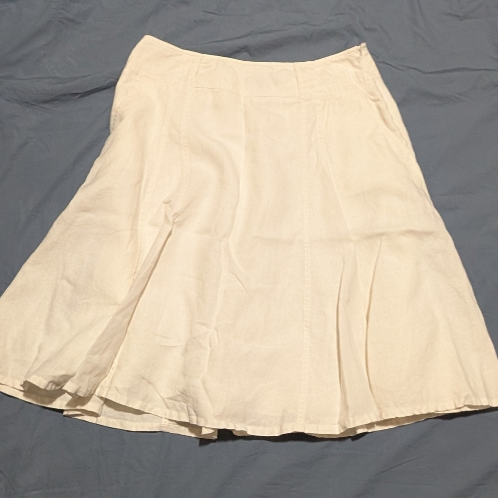 Mercer & Madison White A-Line Skirt, Size 10